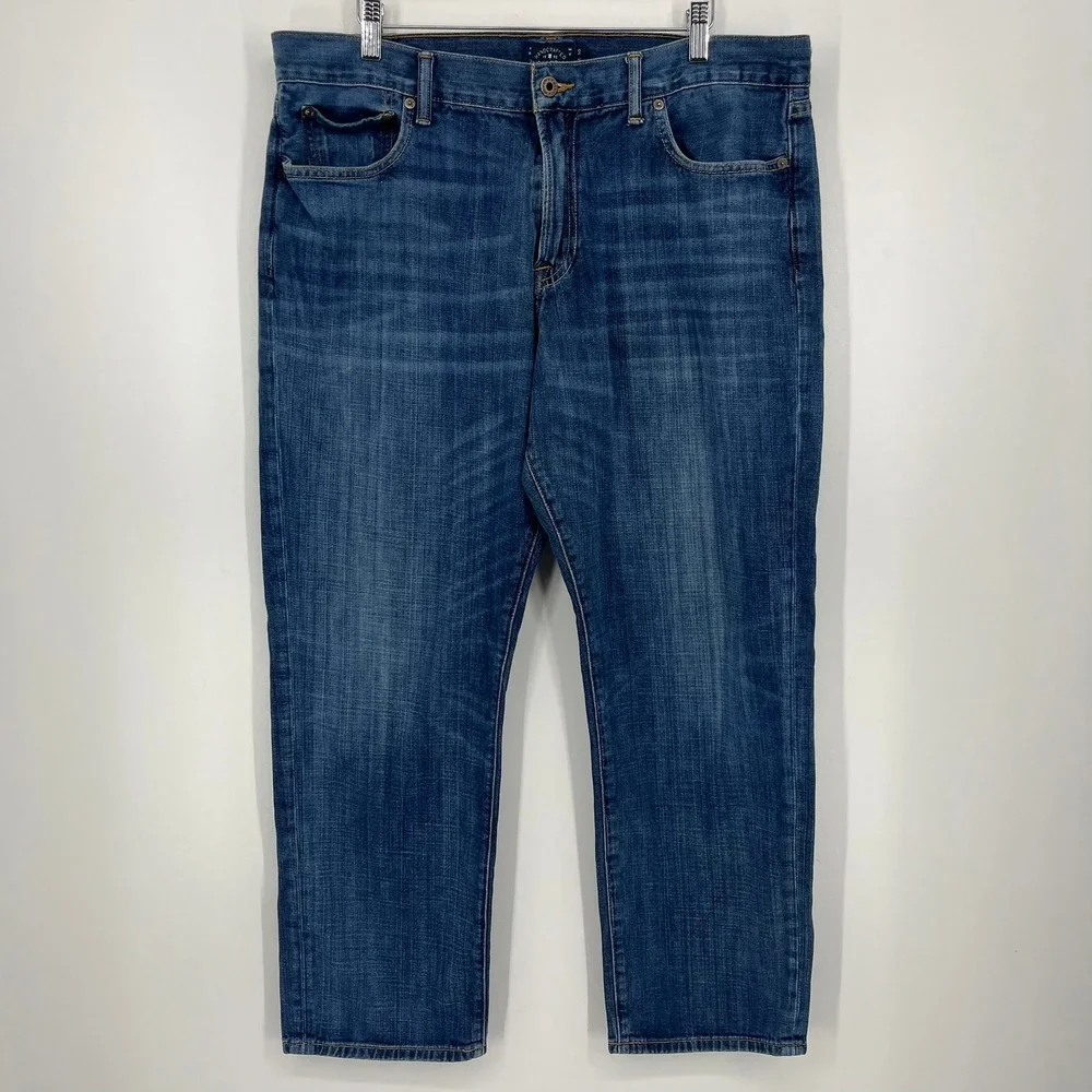 Lucky Brand 221 Original Straight Mens Jeans Medium Wash 38x30